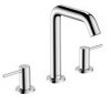 Hansgrohe Tecturis S 3-otworowa bateria umywalkowa 150 z kompletem odpływowym Push-Open Chrom 73330000